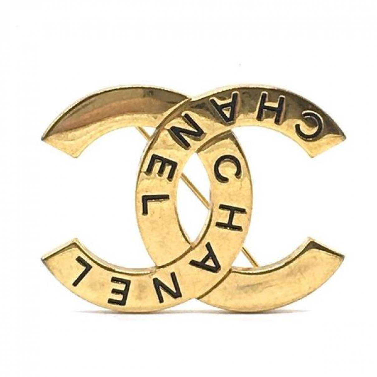 Pin \u0026 brooche Chanel Gold in Metal 